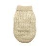 Dog Cable Knit 100% Cotton Sweater       Oatmeal