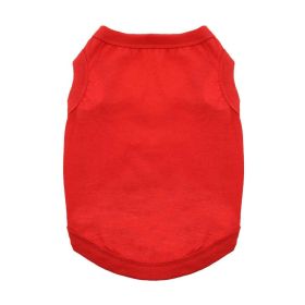 100% Cotton Dog Tanks - Flame Scarlet Red (size: X-Large)