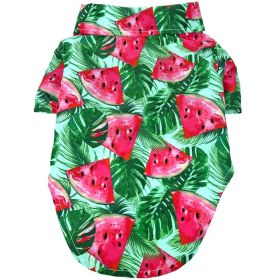 Hawaiian Camp Shirt - Juicy Watermelon (size: large)