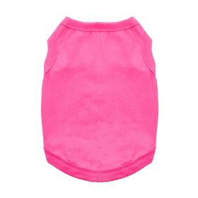100% Cotton Dog Tanks - Rasberry Sorbet (size: large)