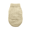 Dog Cable Knit 100% Cotton Sweater       Oatmeal