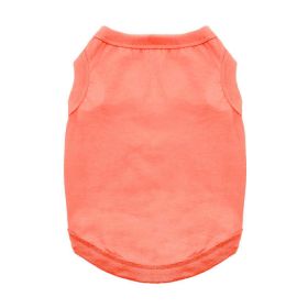 100% Cotton Dog Tanks - Coral (size: small)