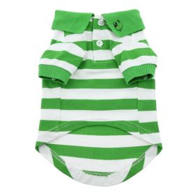 Polos Striped - Greenery & White (size: medium)