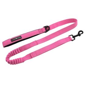Soft Pull Traffic Dog Leash (Color: Candy Pink)